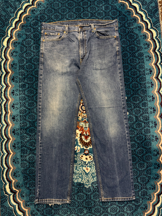 Levi's Blue 505 Straight Fit Jeans - 36