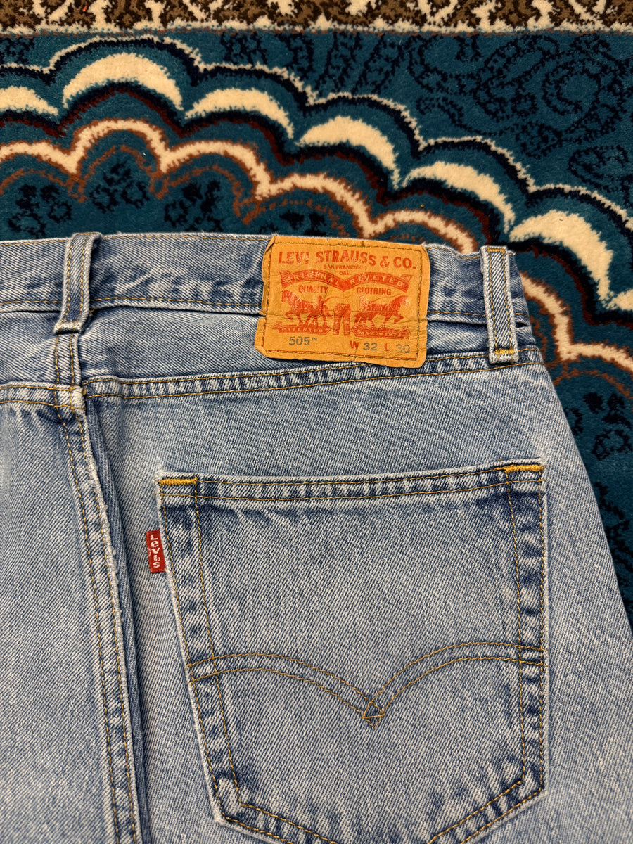 Levi's Blue 505 Straight Fit Jeans - 32