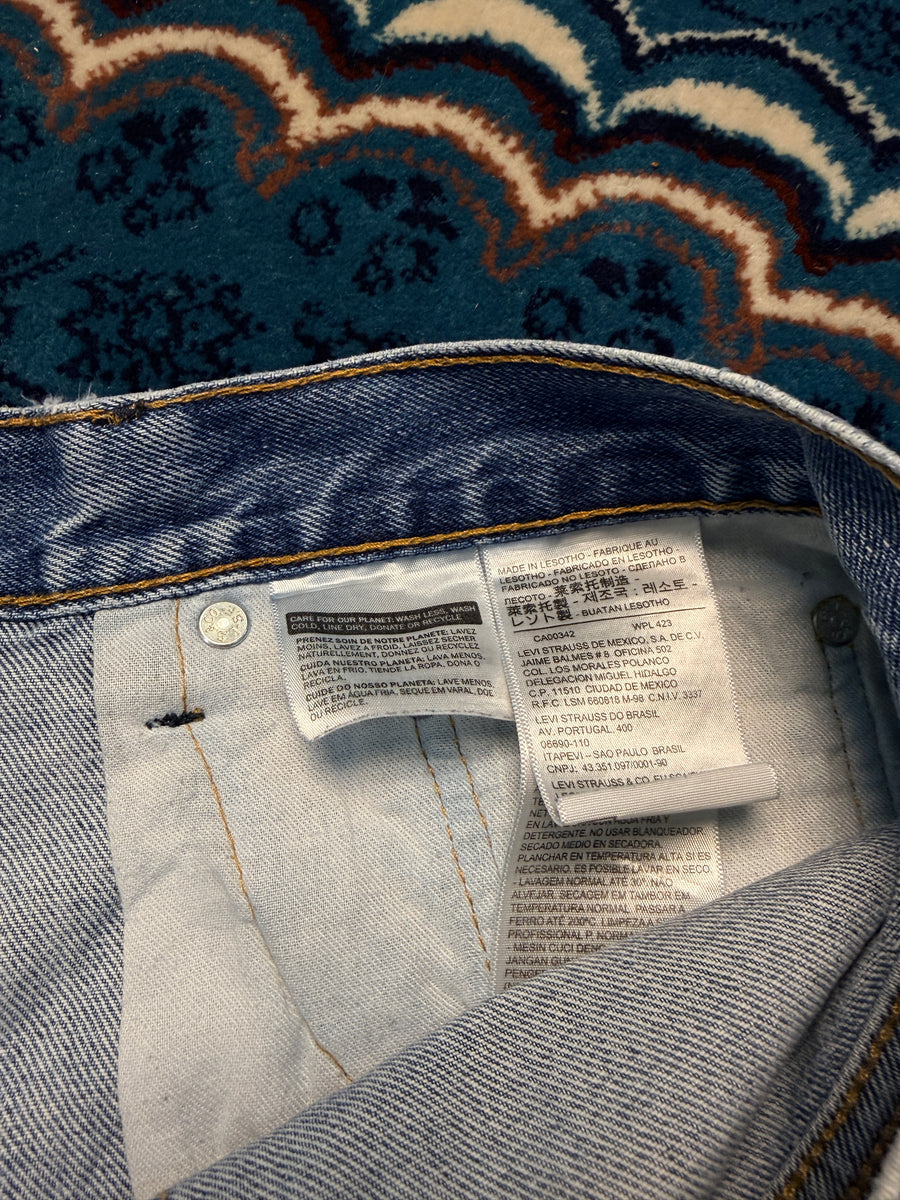 Levi's Blue 505 Straight Fit Jeans - 32