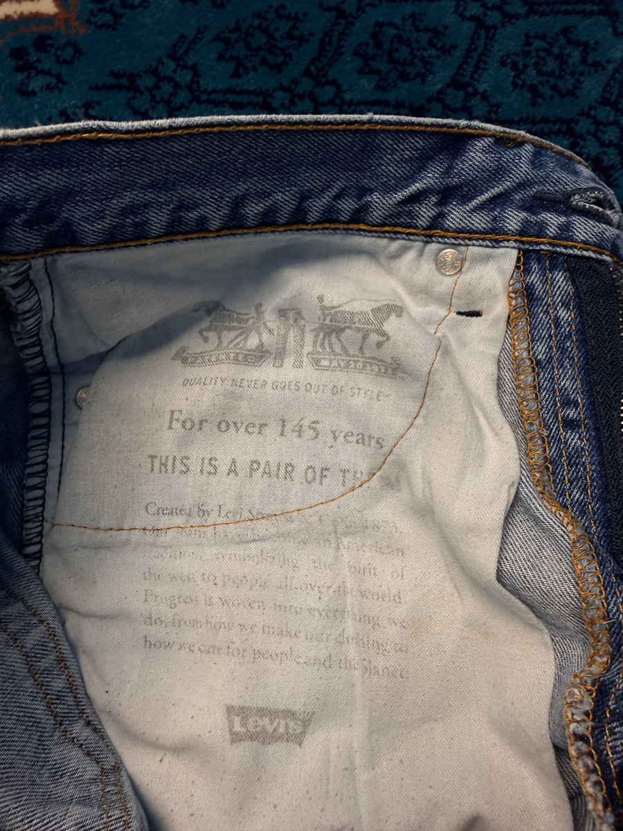 Levi's Blue 505 Straight Fit Jeans - 32