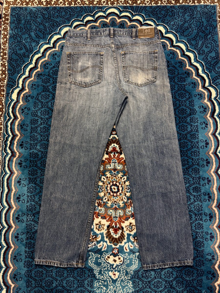 Lee Blue Regular Straight Leg Jeans - 34