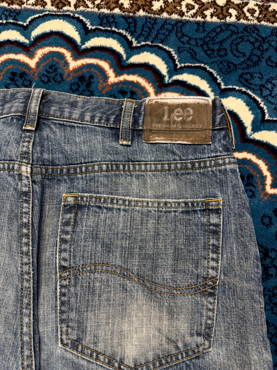Lee Blue Regular Straight Leg Jeans - 34