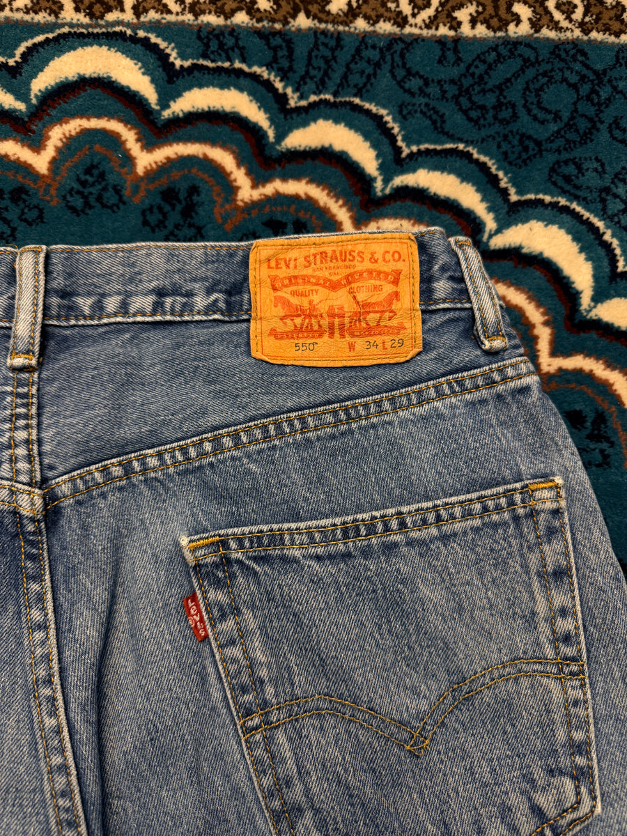 Levi's Blue 550 Relaxed Fit Jeans - 34