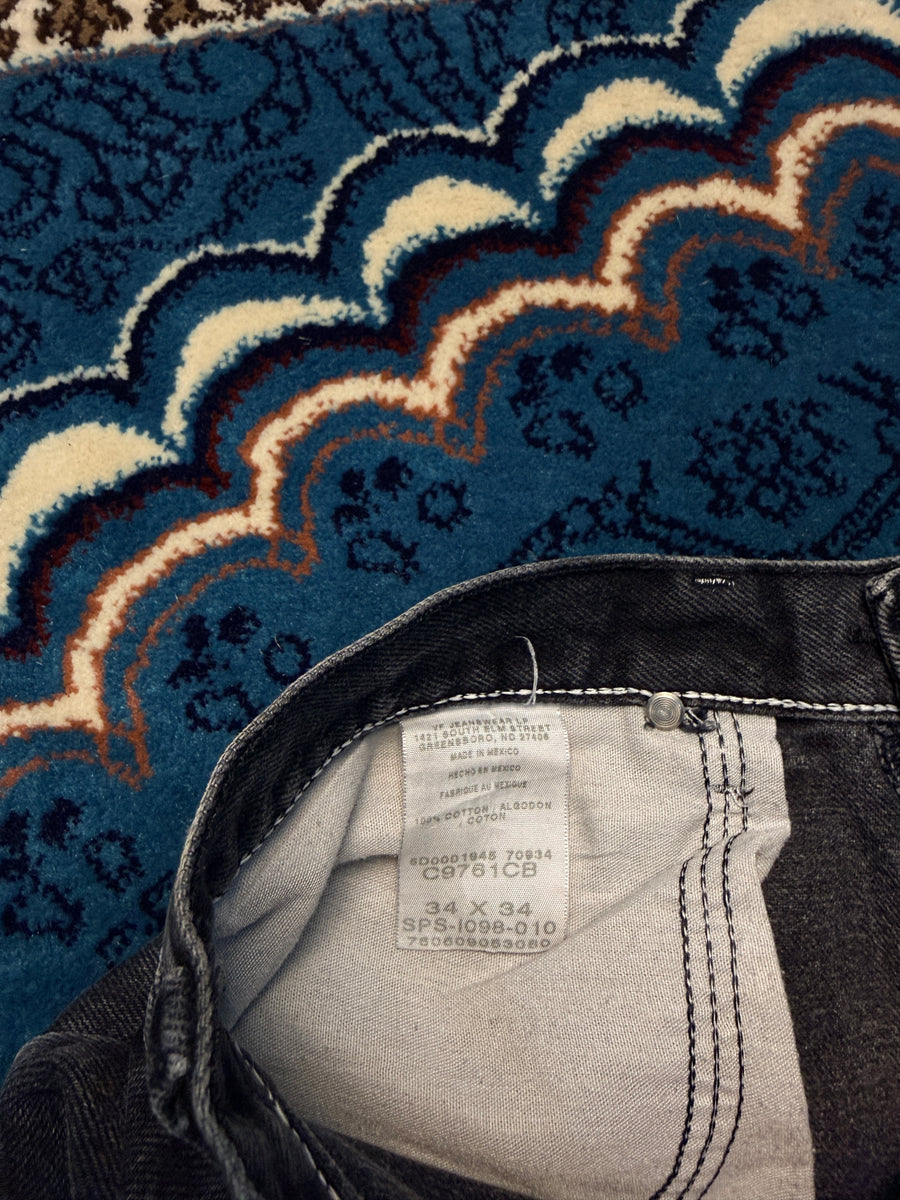 Wrangler Black Straight Jeans - 34