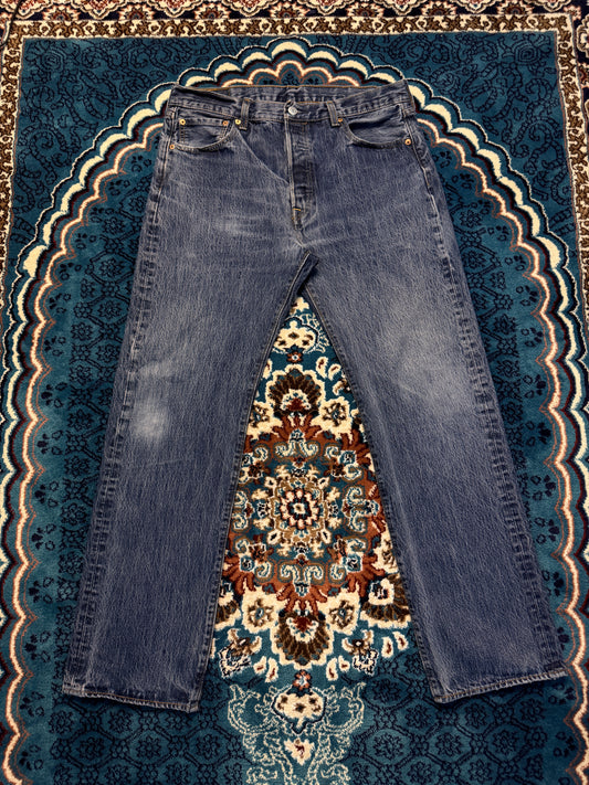 Levi's Blue 501 Original Straight Fit Jeans - 35