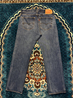 Levi's Blue 501 Original Straight Fit Jeans - 35