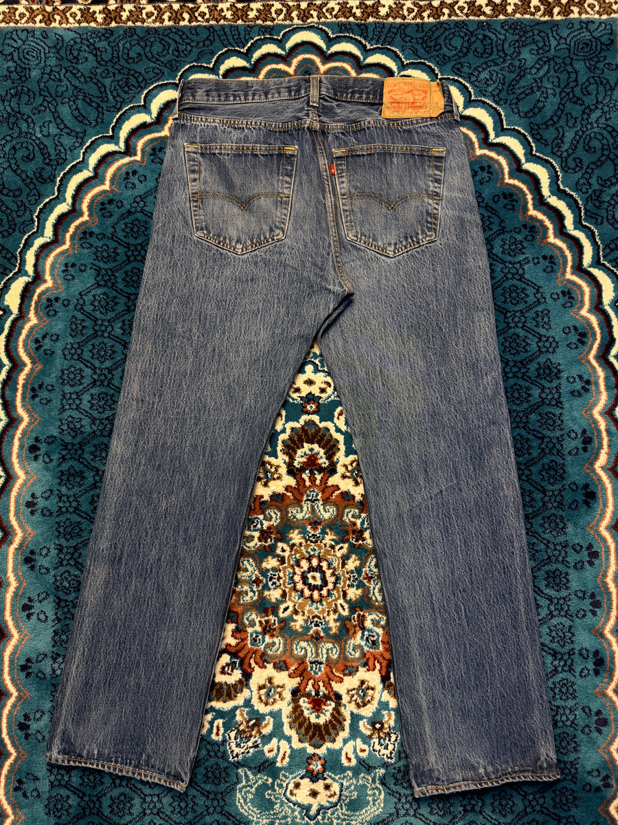 Levi's Blue 501 Original Straight Fit Jeans - 35