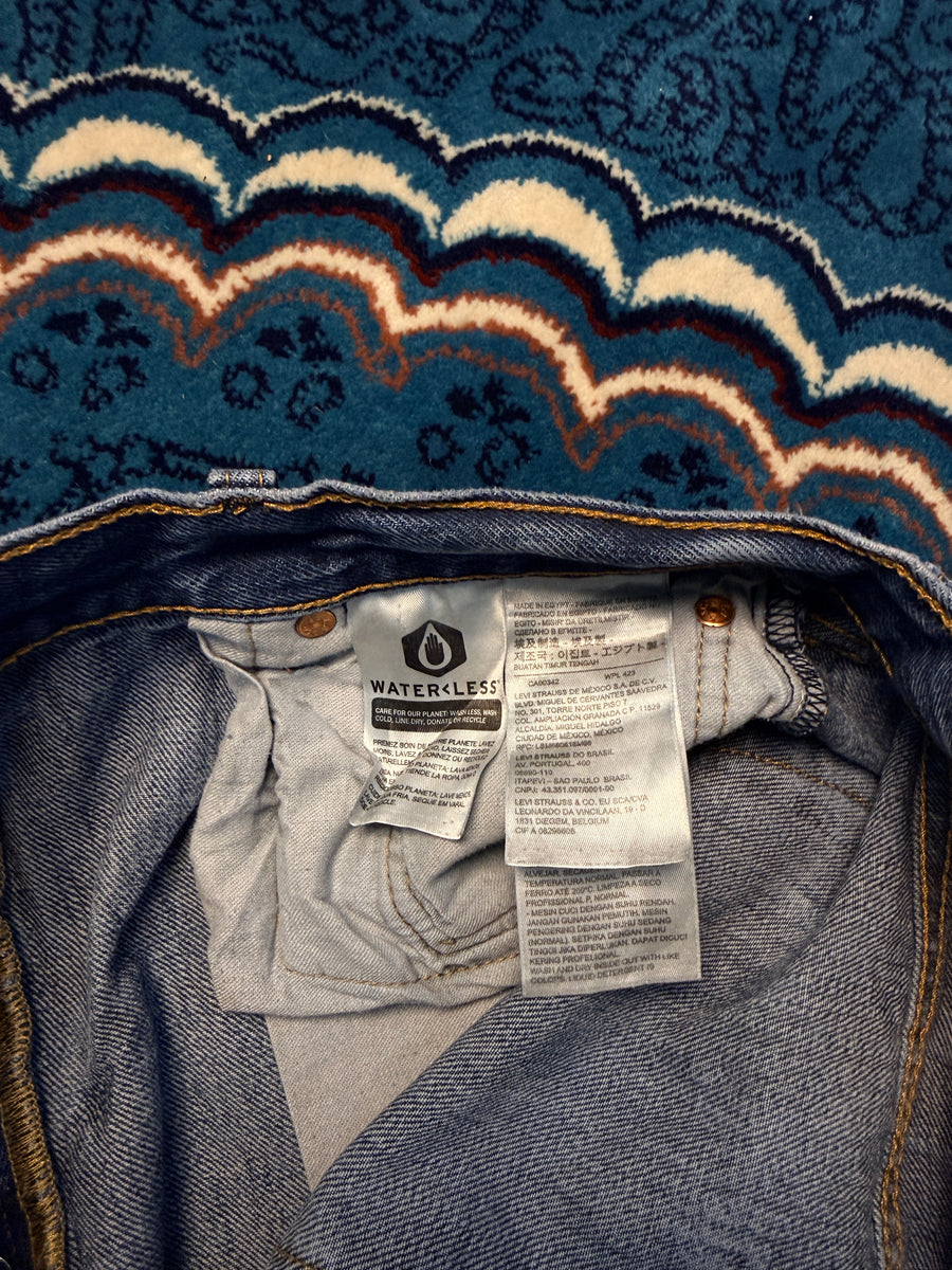 Levi's Blue 501 Original Straight Fit Jeans - 35