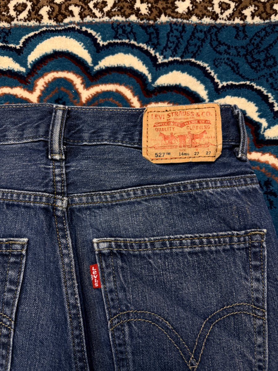 Levi's Blue 527 Slim Bootcut Jeans - 14