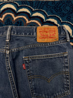 Levi's Blue 514 Low Rise Straight Fit Jeans Distressed - 34