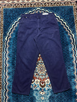 Carhartt Navy Blue Cotton Pants - 36