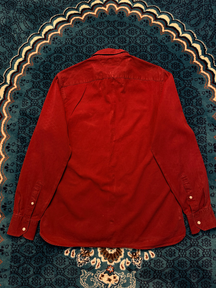 Tommy Hilfiger Maroon Shirt - M