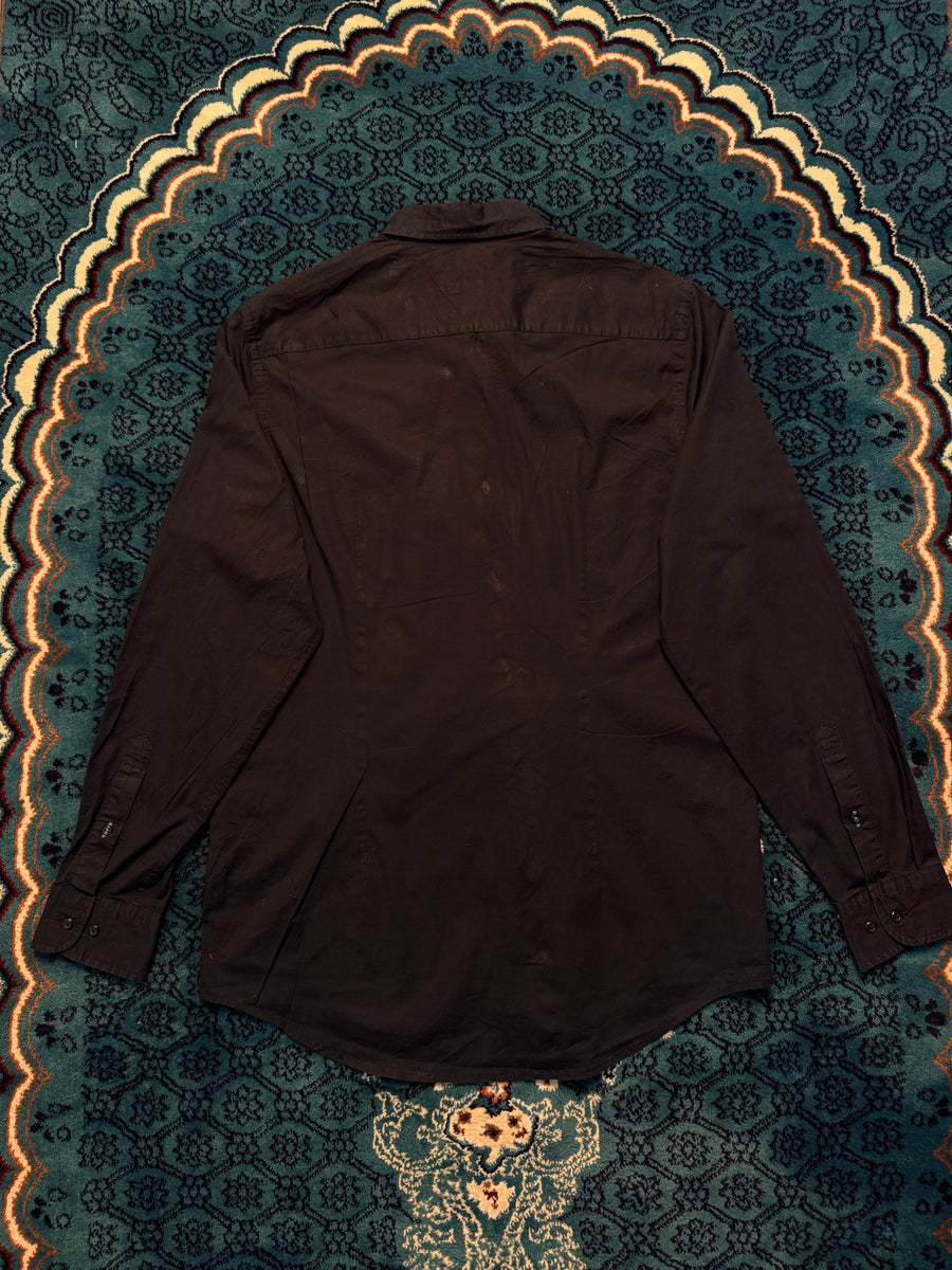 Tommy Hilfiger Navy Blue Slim Fit Stretch Shirt - XL