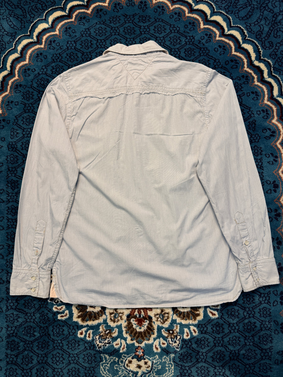 Hilfiger Denim Vintage Stripe Blue Shirt - L