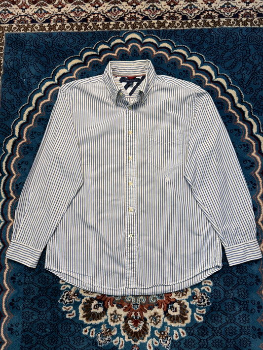 Tommy Hilfiger Stripe Blue Shirt - L