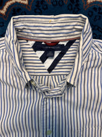 Tommy Hilfiger Stripe Blue Shirt - L
