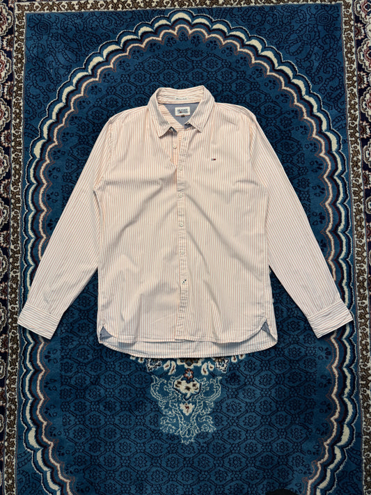 Hilfiger Denim Stripe Pink Shirt - XL