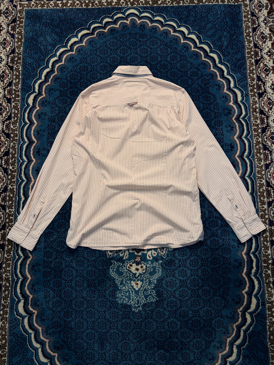 Hilfiger Denim Stripe Pink Shirt - XL