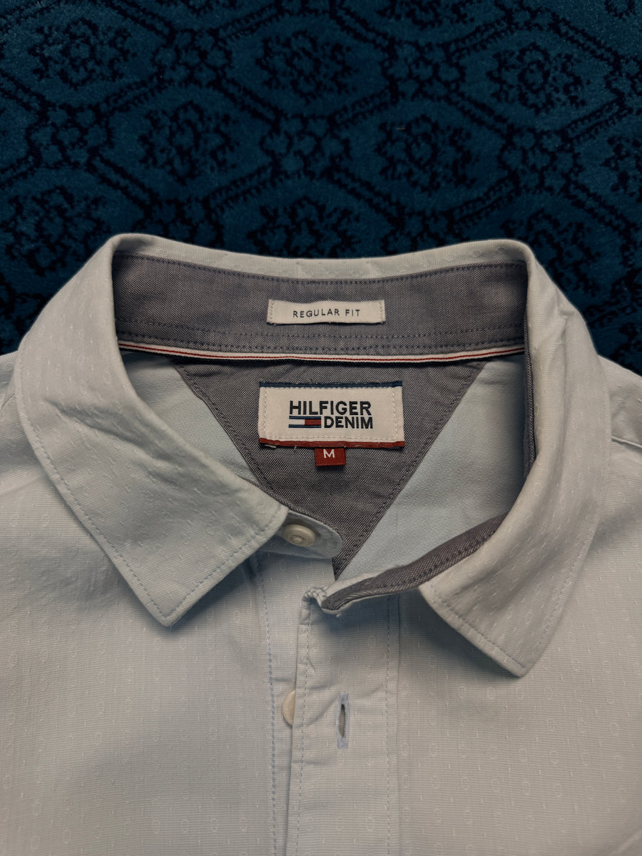 Hilfiger Denim Patterned Sky Blue Shirt - M