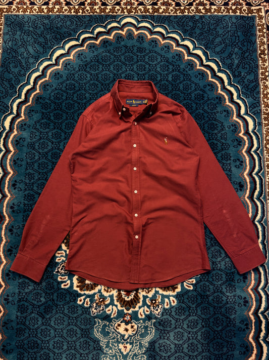 Ralph Lauren Maroon Slim Fit Shirt - M