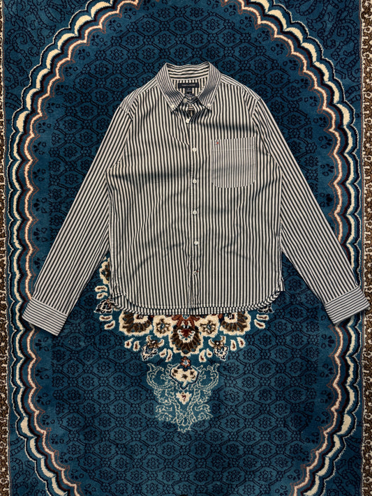 Tommy Hilfiger Stripe Grey Slim Fit Shirt - S