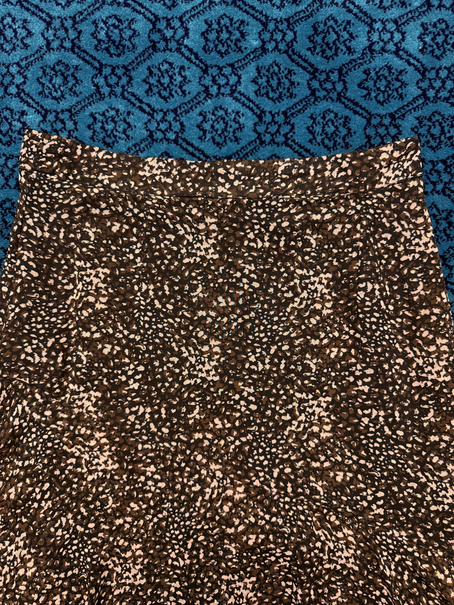 Mohito Collection Brown Tiered Midi Skirt - S