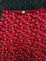S. Oliver Pink Floral Mesh Midi Skirt - L