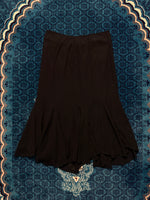 MESASL Black Ruffle Midi Skirt - M