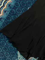 MESASL Black Ruffle Midi Skirt - M