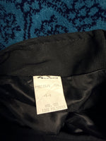 MESASL Black Ruffle Midi Skirt - M