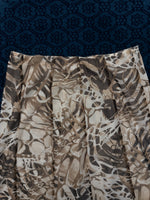 Kapalua Brown Floral Net Mid Skirt - M