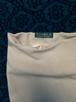 Sobora White Ruffle Midi Skirt - M