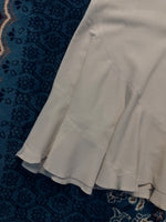 Sobora White Ruffle Midi Skirt - M
