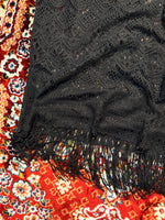 Amisu Black Sleeveless Mesh Top - L