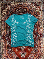 M&Co. Turquoise Printed Tee - 12