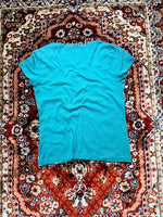 M&Co. Turquoise Printed Tee - 12