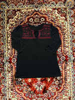 MZ Ruby Black Embroidered Blouse - M