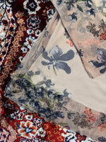 Vintage Brown Floral Net Top - M