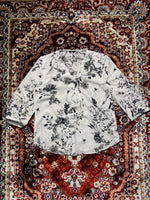 M&Co. Petite White Floral Blouse - 10