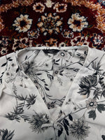 M&Co. Petite White Floral Blouse - 10
