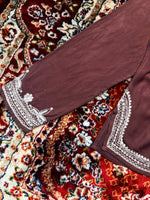 Karma Highway Brown Embroidered Kurti - One Size