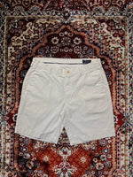 Polo Ralph Lauren White Straight Fit Pima Cotton Shorts - 32