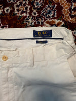 Polo Ralph Lauren White Straight Fit Pima Cotton Shorts - 32