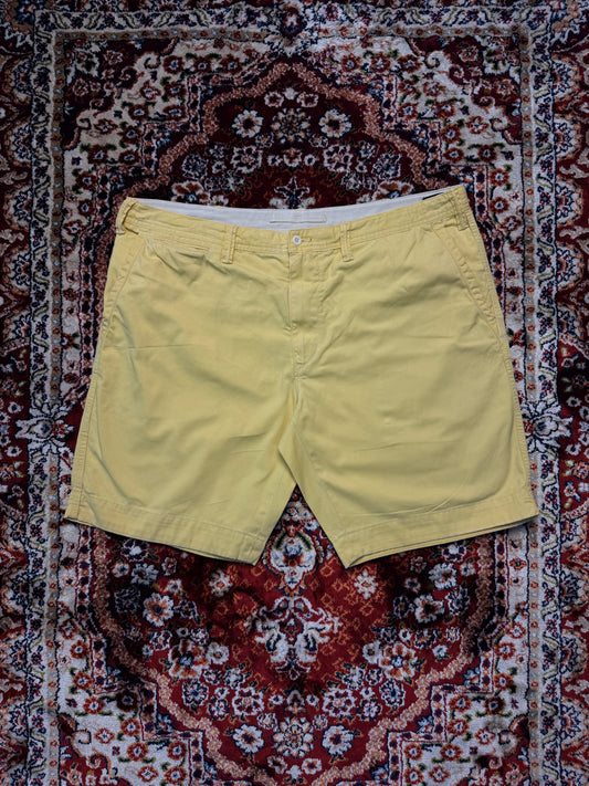 Polo by Ralph Lauren Yellow Relaxed Fit Cotton Shorts - 40