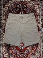 Carhartt Brownish Grey Rugged Flex Relaxed Fit Canvas Utility Work Shorts - 38