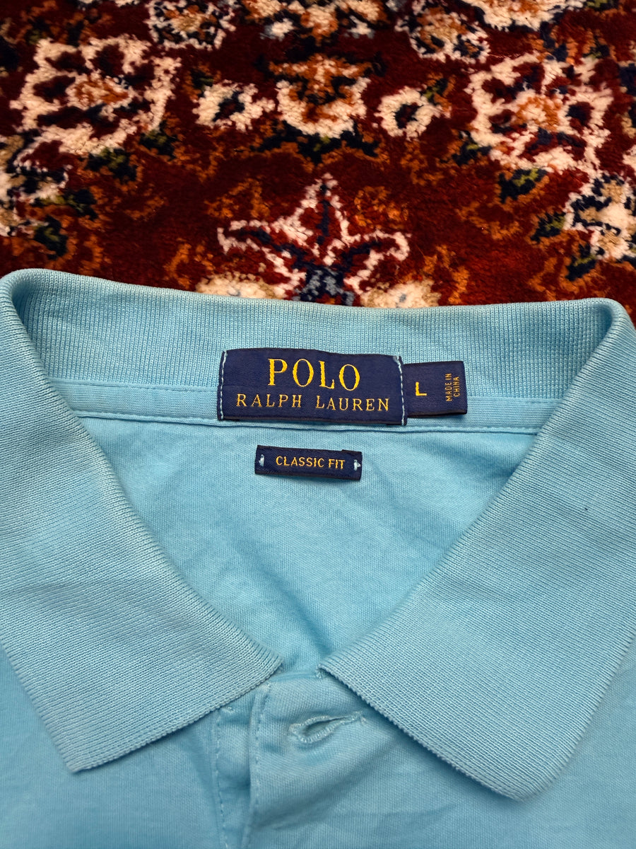 Polo Ralph Lauren Sky Blue Classic Fit Polo Shirt - L