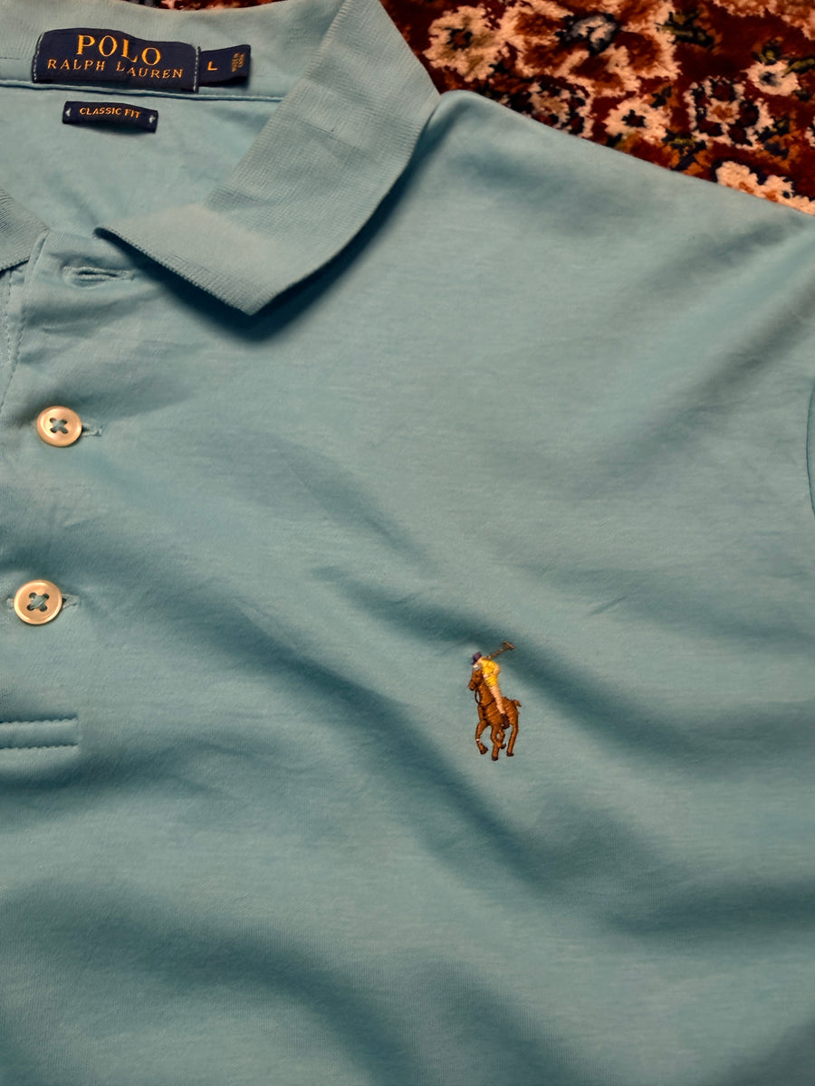 Polo Ralph Lauren Sky Blue Classic Fit Polo Shirt - L