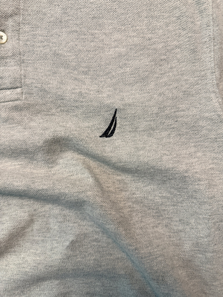 Nautica Light Grey Classic Fit Polo Shirt - L