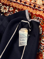 Tommy Hilfiger Stripe Navy Blue Polo Shirt - L