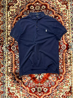 Polo Ralph Lauren Navy Blue Slim Fit Stretch Mesh Polo Shirt - M